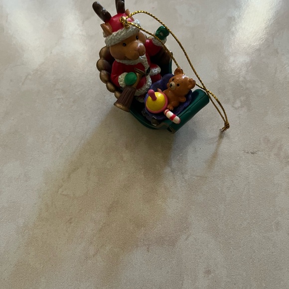 Festive Reindeer Sleigh Ornament - Picture 8 of 8